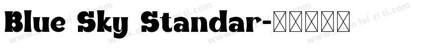 Blue Sky Standar字体转换